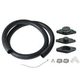 CCV PCV reroute delete kit with billet fittings and silicone hose for Duramax LML