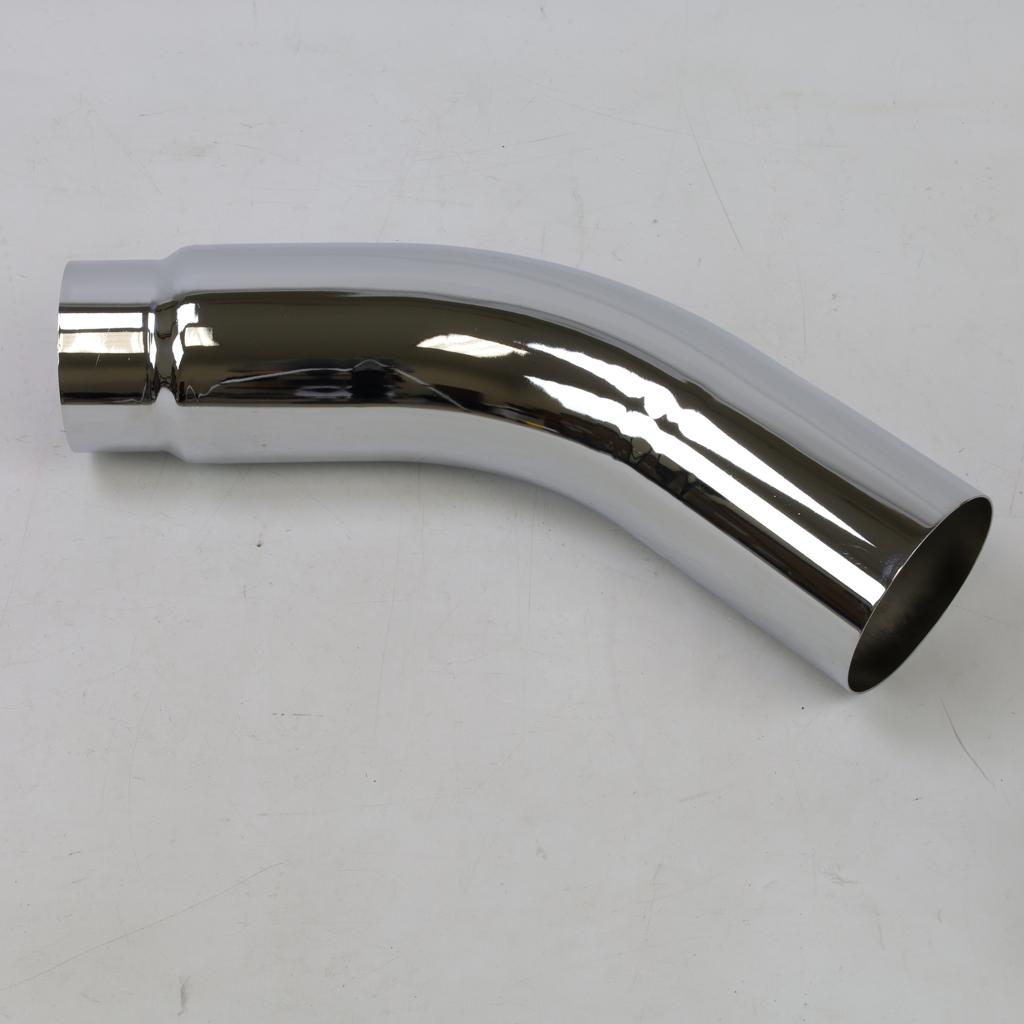 Chrome plated exhaust tip elbow turn-down for diesel trucks