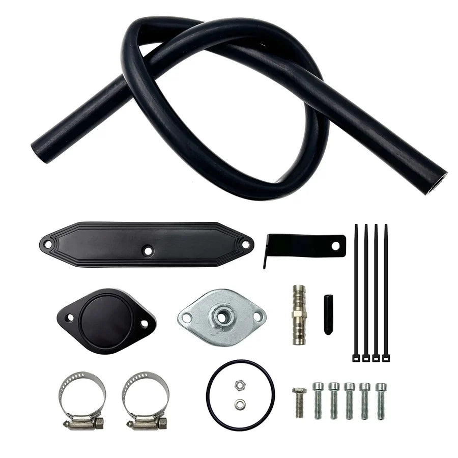 Hardware kit with brackets clamps and fittings for Ford Powerstroke exhaust install